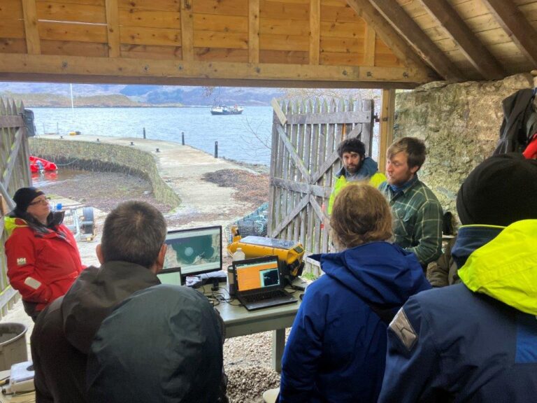 Outreach event at oyster restoration project