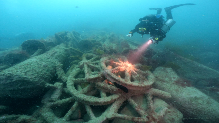 Historical wheel wreck