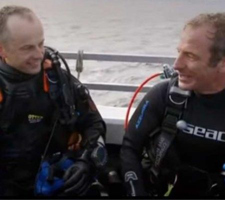 Filming documentary on historic shipwrecks