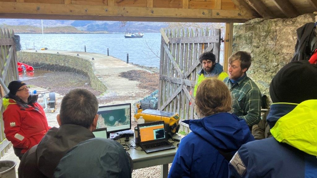Outreach event at oyster restoration project